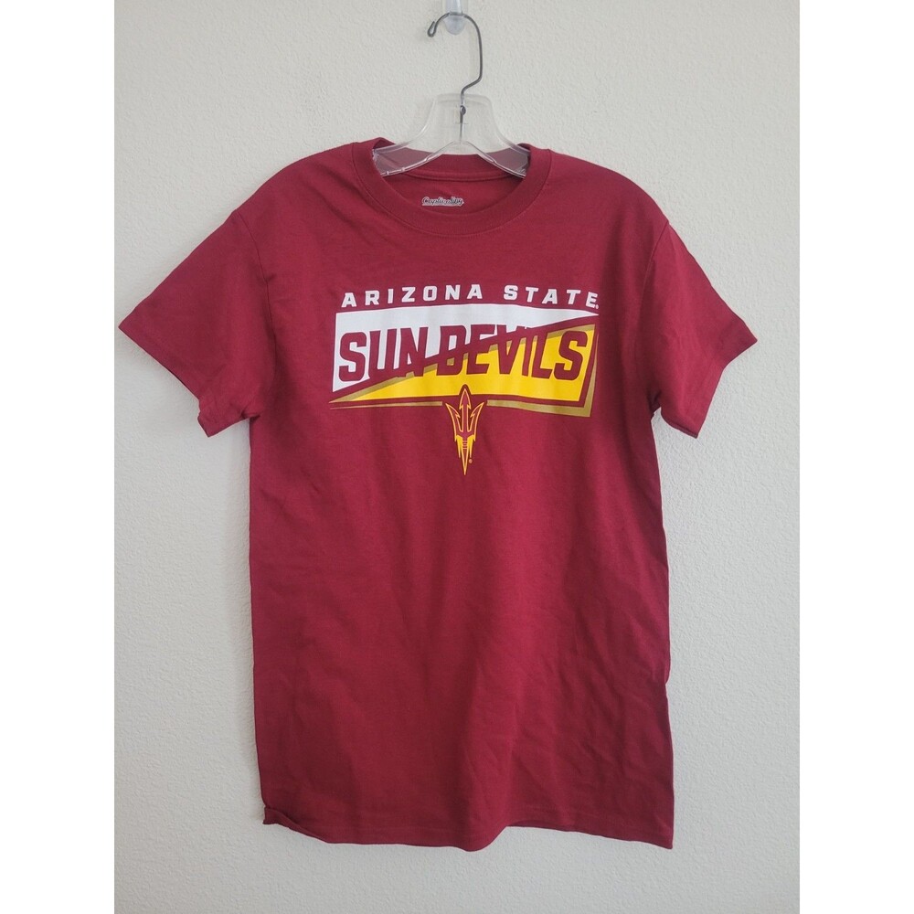 NWOT Arizona State Sun Devils Red Shirt Short Sleeve 100% Cotton Men's Small